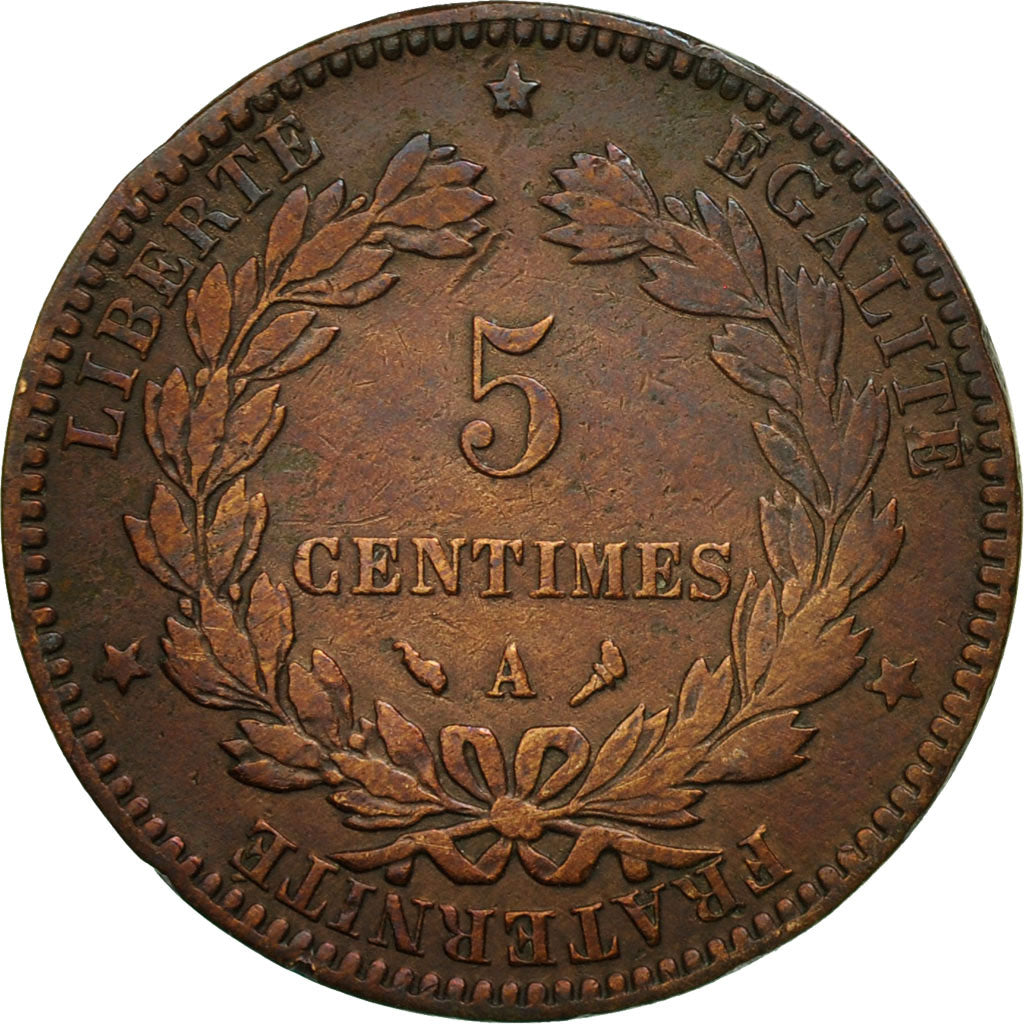 Coin, France, Cérès, 5 Centimes, 1897, Paris, VF(30-35), Bronze, KM:821.1