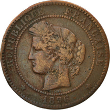 Coin, France, Cérès, 10 Centimes, 1896, Paris, VF(30-35), Bronze, KM:815.1