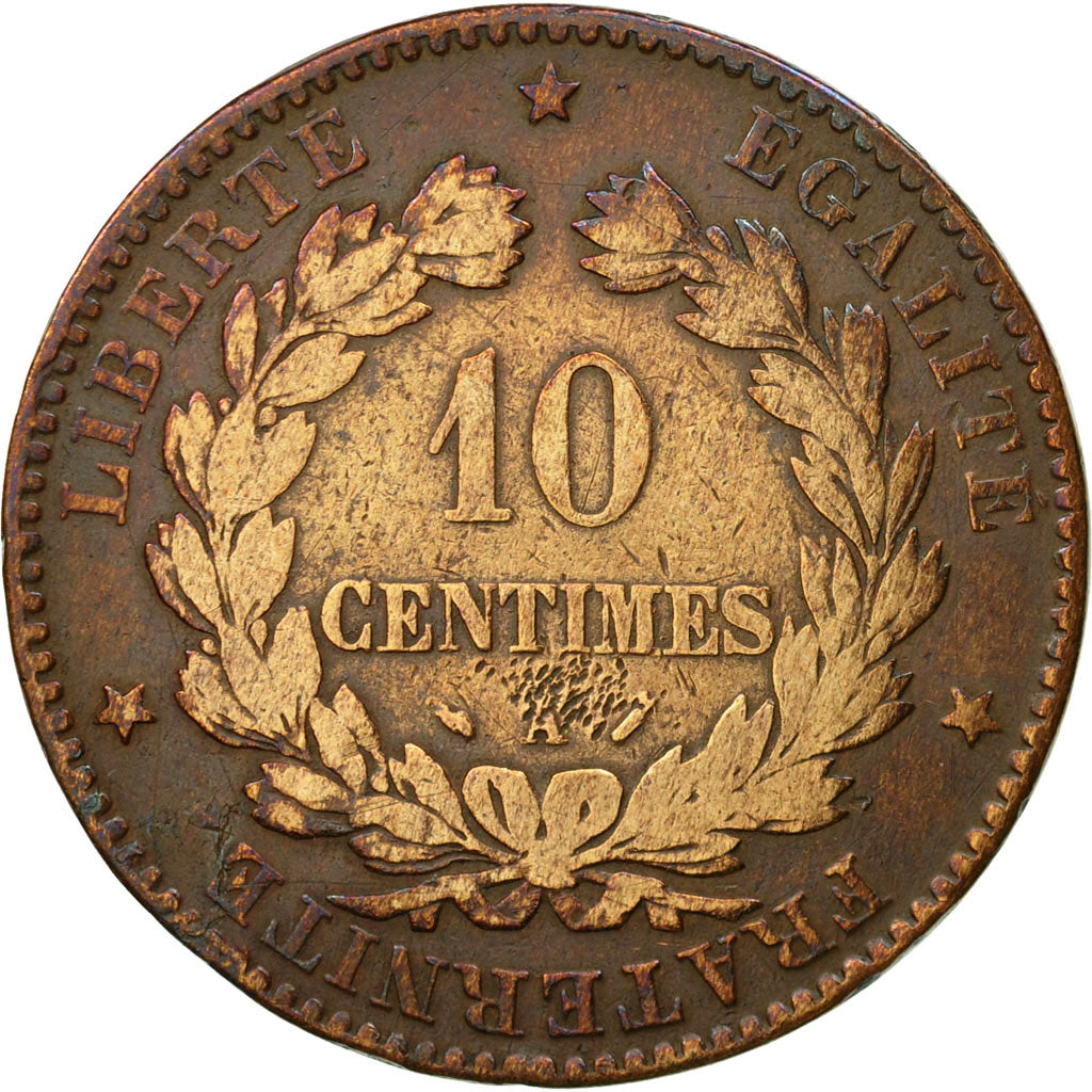 Coin, France, Cérès, 10 Centimes, 1896, Paris, VF(30-35), Bronze, KM:815.1