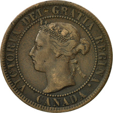 Moneda, Canadá, Victoria, Cent, 1893, Royal Canadian Mint, Ottawa, BC+, Bronce