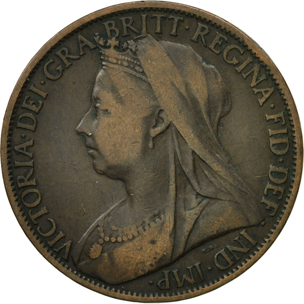 Coin, Great Britain, Victoria, Penny, 1898, AU(50-53), Bronze, KM:790