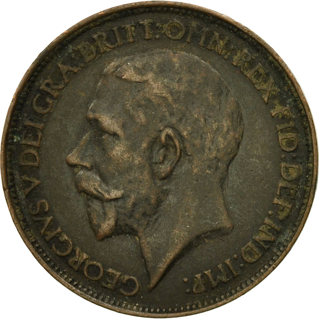 Coin, Great Britain, George V, 1/2 Penny, 1925, EF(40-45), Bronze, KM:809