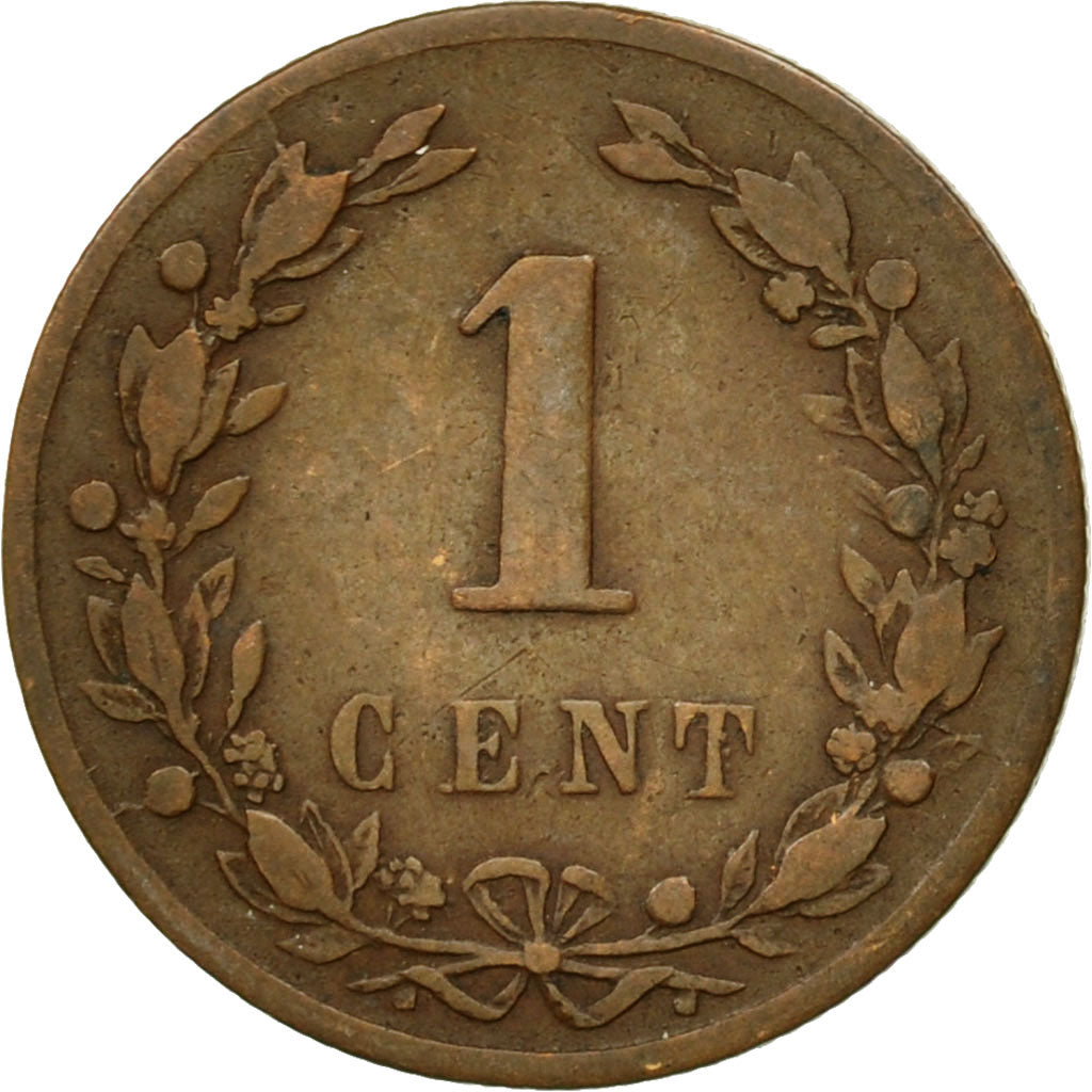 Münze, Niederlande, William III, Cent, 1878, SS, Bronze, KM:107.1