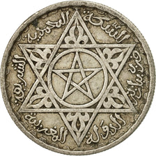 Coin, Morocco, Mohammed V, 100 Francs, 1953, Paris, EF(40-45), Silver, KM:52