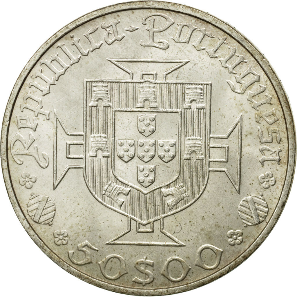 Monnaie, Portugal, 50 Escudos, 1969, TTB+, Argent, KM:598