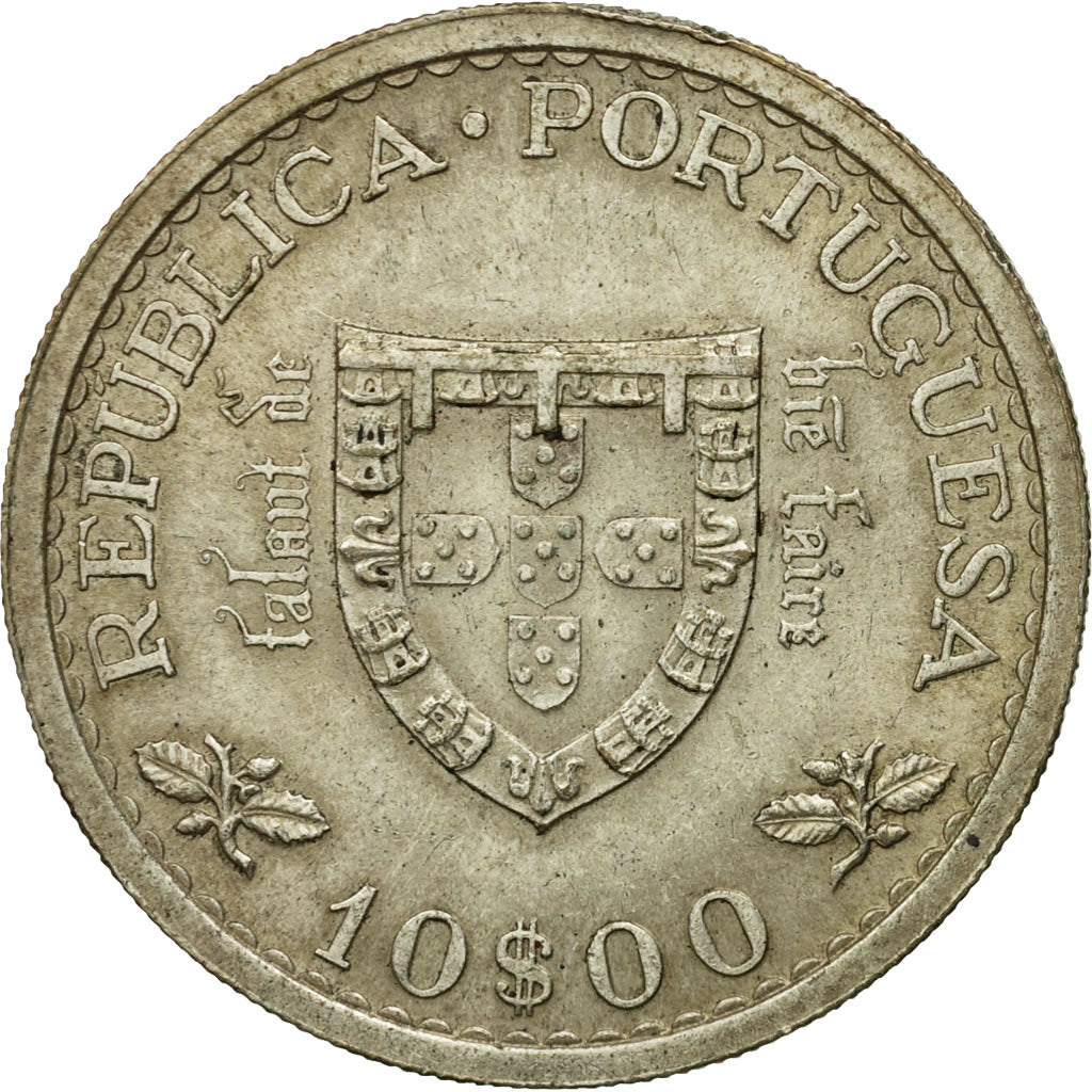 Coin, Portugal, 10 Escudos, 1960, Lisbon, AU(50-53), Silver, KM:588