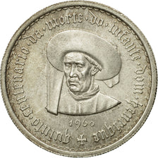Coin, Portugal, 10 Escudos, 1960, Lisbon, AU(50-53), Silver, KM:588
