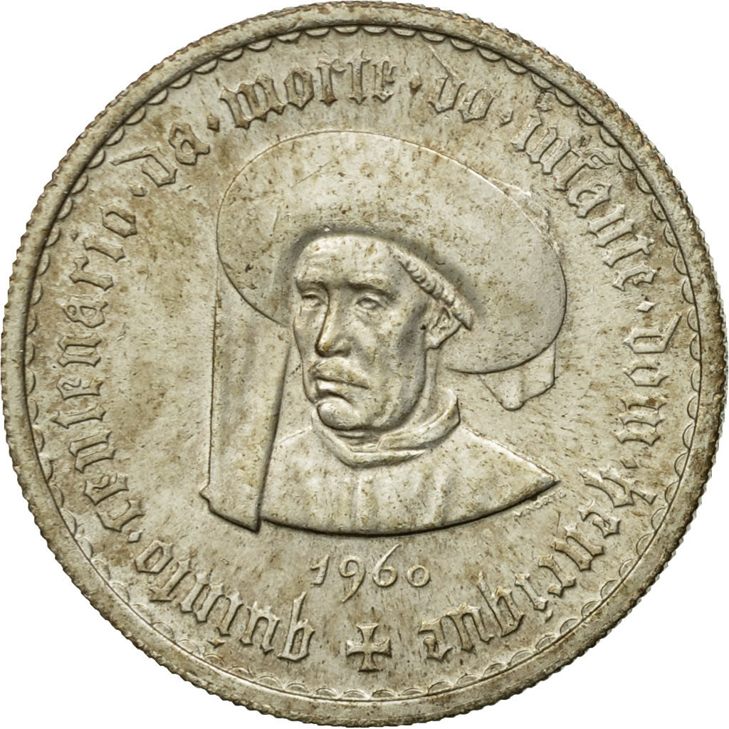 Moneta, Portogallo, 5 Escudos, 1960, Lisbon, MB+, Argento, KM:587