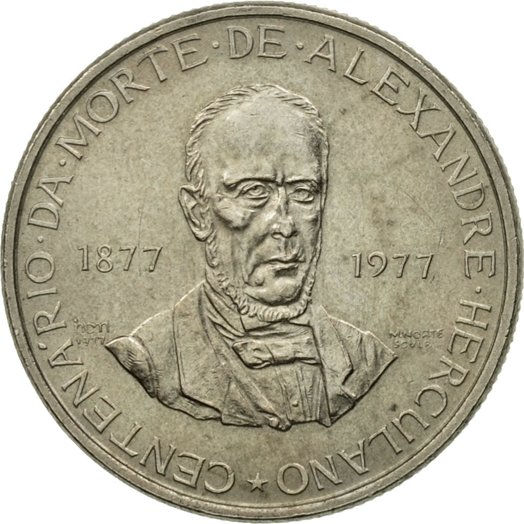 Monnaie, Portugal, 2-1/2 Escudos, 1977, Lisbonne, TTB+, Copper-nickel, KM:605