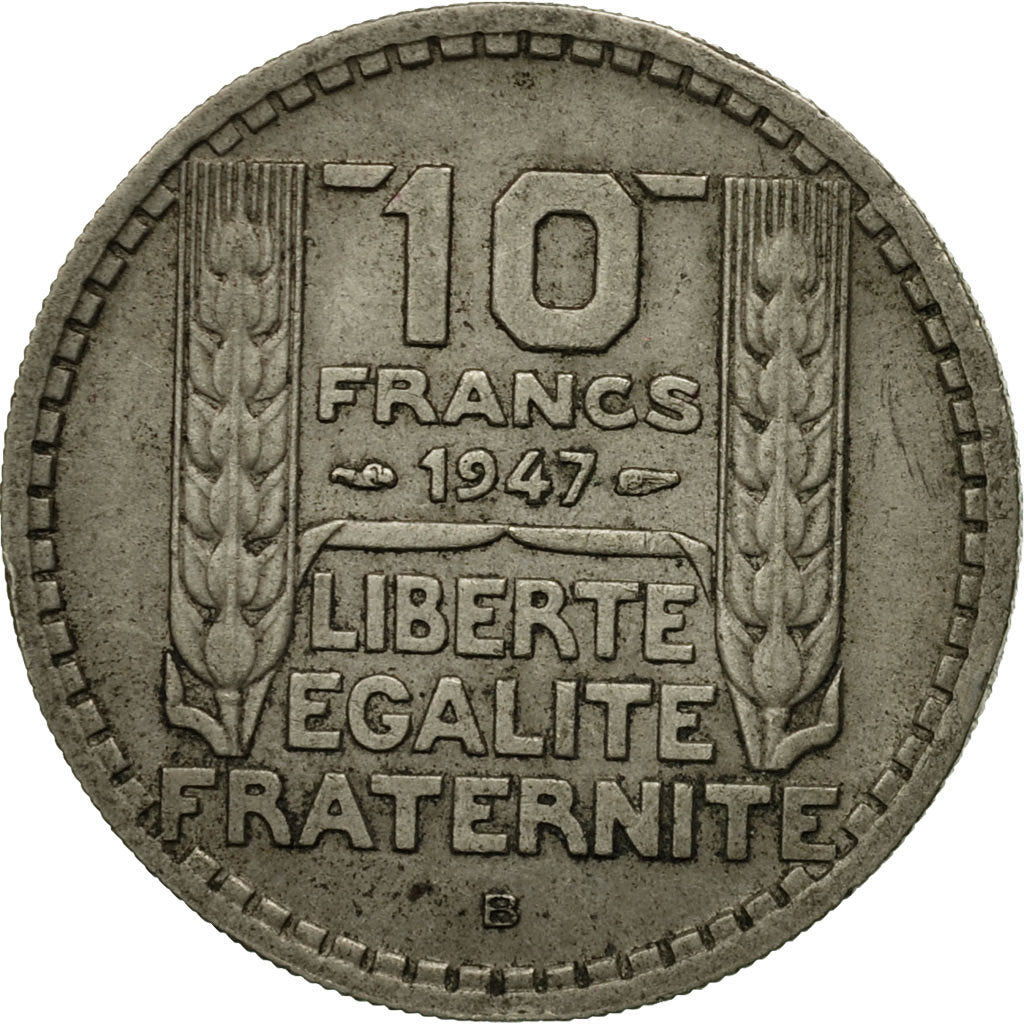 Coin, France, Turin, 10 Francs, 1947, Beaumont - Le Roger, EF(40-45)