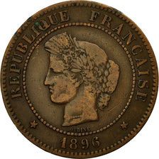 Monnaie, France, Cérès, 5 Centimes, 1896, Paris, TTB, Bronze, KM:821.1, Le