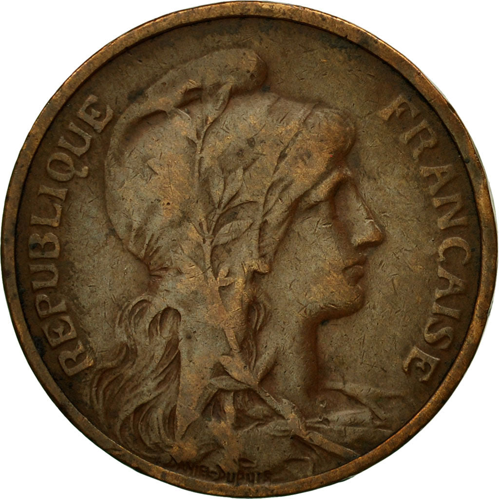 Coin, France, Dupuis, 5 Centimes, 1916, Paris, VF(20-25), Bronze, KM:842, Le