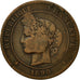 Monnaie, France, Cérès, 10 Centimes, 1898, Paris, B, Bronze, KM:815.1, Le