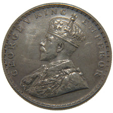 Münze, INDIA-BRITISH, George V, Rupee, 1912, SS+, Silber, KM:524