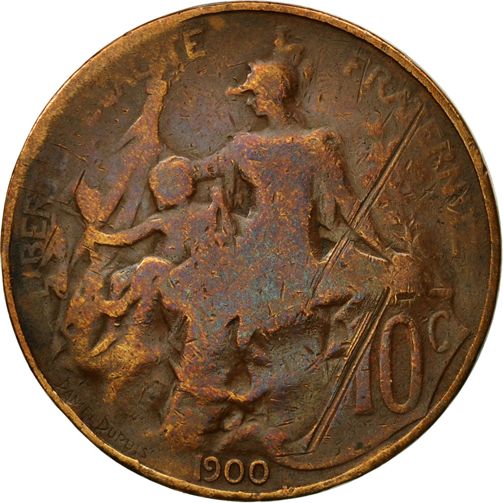 Coin, France, Dupuis, 10 Centimes, 1900, Paris, VF(30-35), Bronze, KM:843, Le