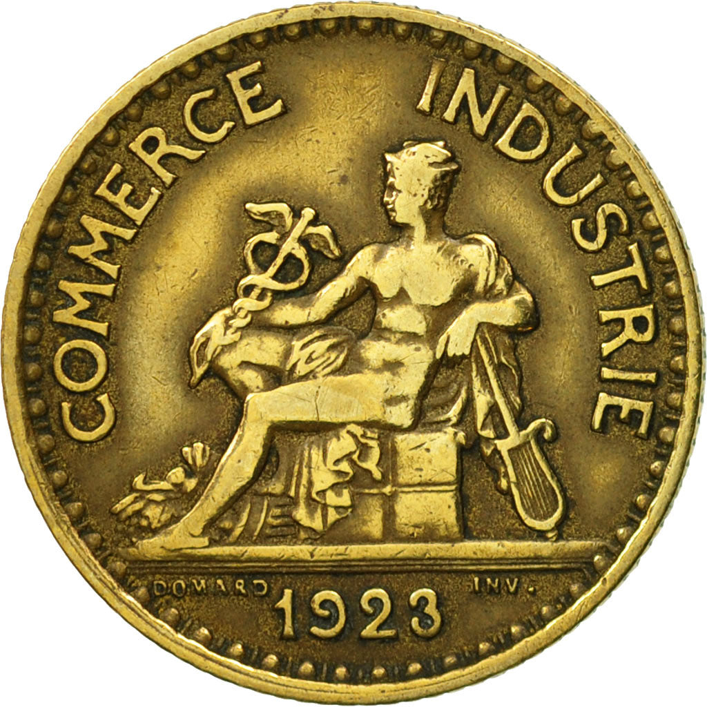 Coin, France, Chambre de commerce, Franc, 1923, Paris, EF(40-45)