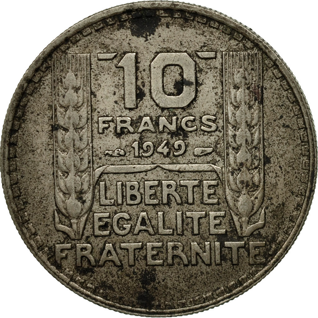 Coin, France, Turin, 10 Francs, 1949, Paris, VG(8-10), Copper-nickel, KM:909.1