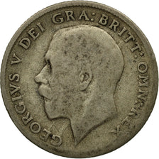 Monnaie, Grande-Bretagne, George V, 6 Pence, 1922, B+, Argent, KM:815a.1