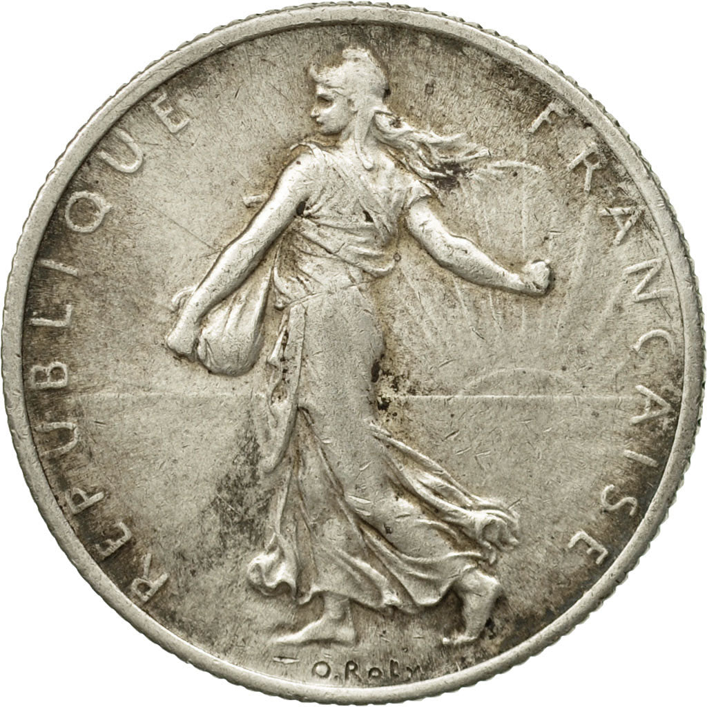 Coin, France, Semeuse, 2 Francs, 1918, Paris, EF(40-45), Silver, KM:845.1, Le