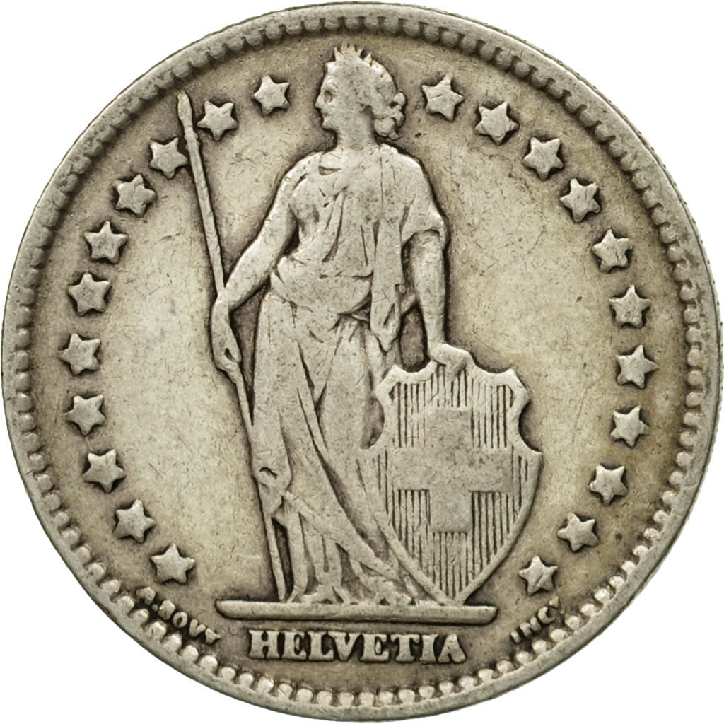 Coin, Switzerland, Franc, 1913, Bern, EF(40-45), Silver, KM:24