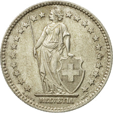 Coin, Switzerland, 2 Francs, 1955, Bern, AU(50-53), Silver, KM:21
