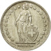 Coin, Switzerland, 2 Francs, 1955, Bern, AU(50-53), Silver, KM:21