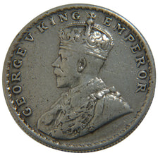 INDIA-BRITISH, Rupee, 1918, KM #524, AU(50-53), Silver, 11.50