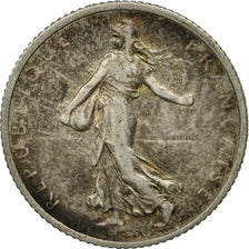 Coin, France, Semeuse, Franc, 1916, Paris, EF(40-45), Silver, KM:844.1