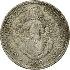 Coin, Hungary, 2 Pengö, 1929, Budapest, EF(40-45), Silver, KM:511