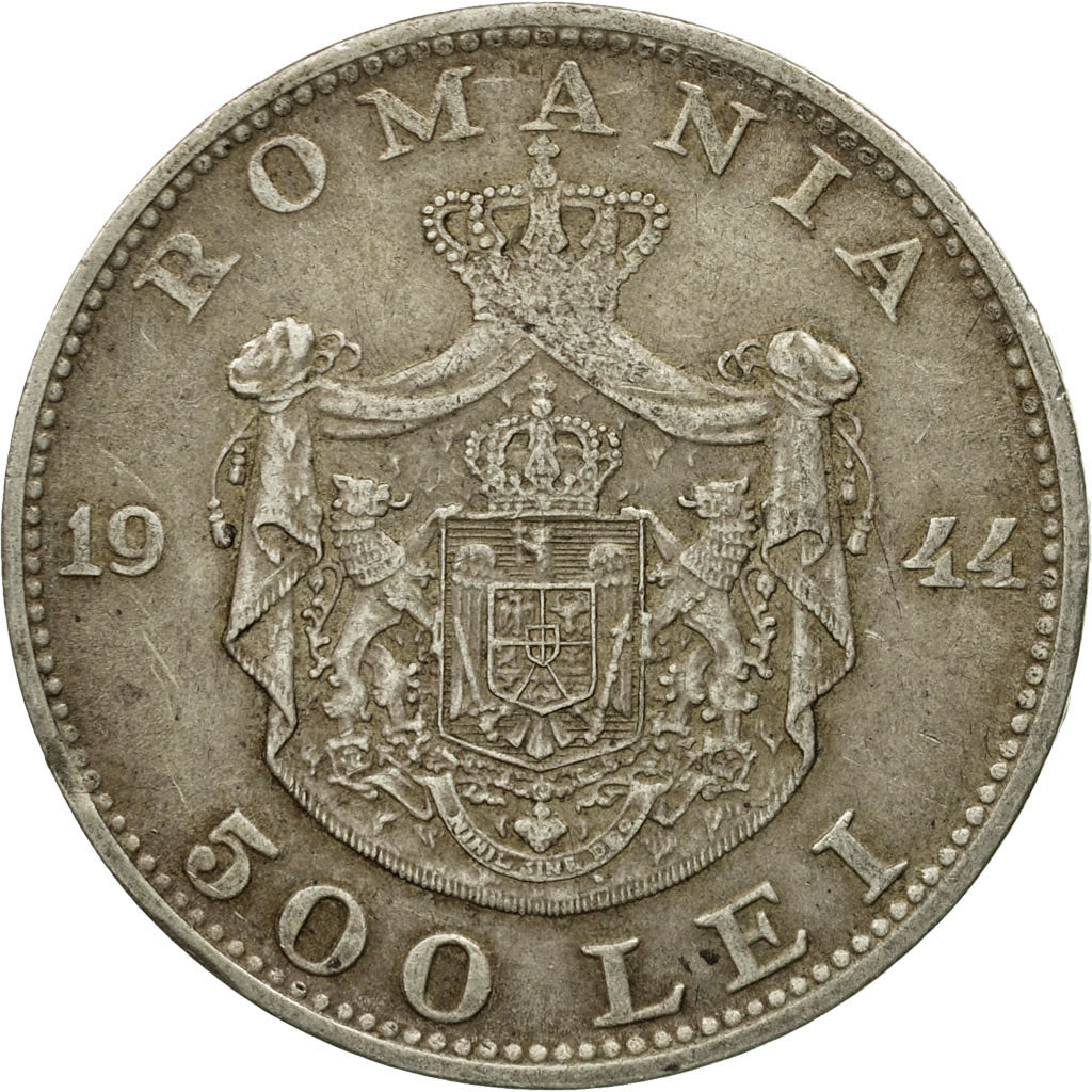 Coin, Romania, Mihai I, 500 Lei, 1944, EF(40-45), Silver, KM:65