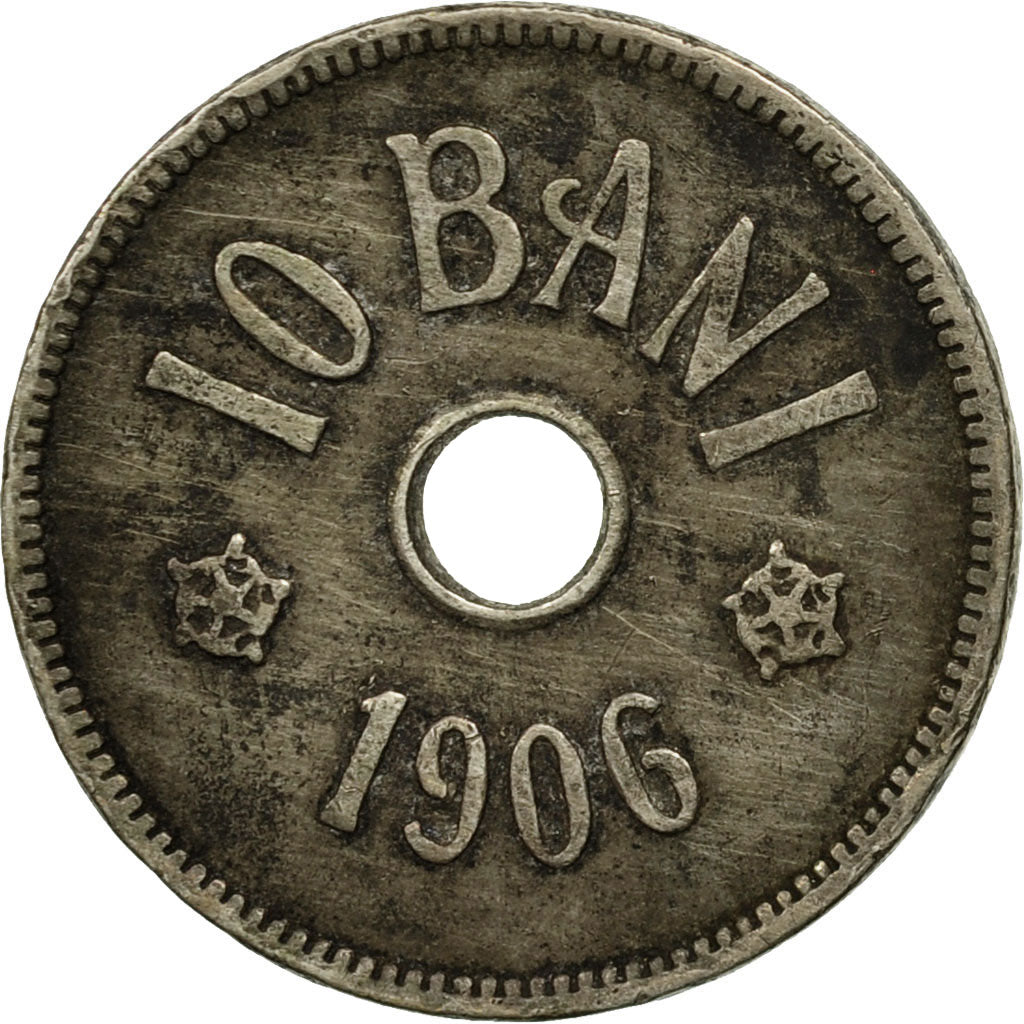 Coin, Romania, Carol I, 10 Bani, 1906, EF(40-45), Copper-nickel, KM:32
