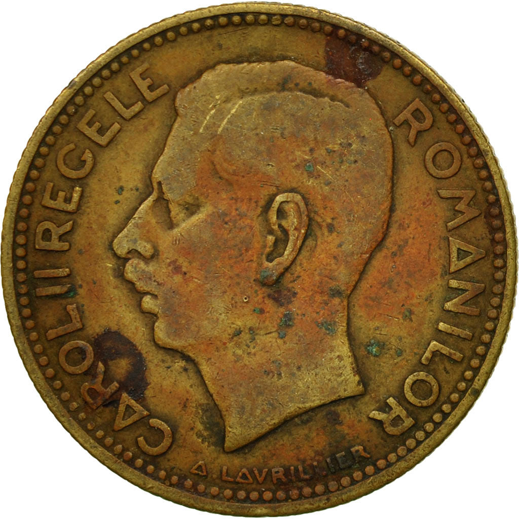 Monnaie, Roumanie, Carol II, 20 Lei, 1930, TB, Nickel-brass, KM:51