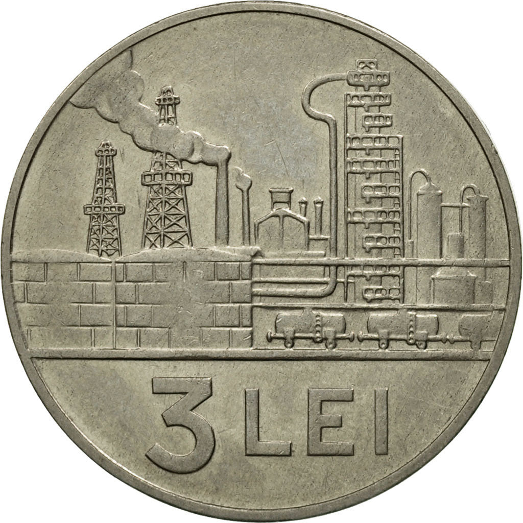 Monnaie, Roumanie, 3 Lei, 1966, TTB+, Nickel Clad Steel, KM:91