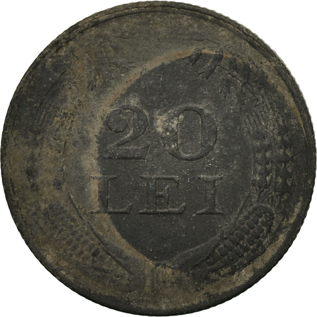 Coin, Romania, Mihai I, 20 Lei, 1942, VG(8-10), Zinc, KM:62
