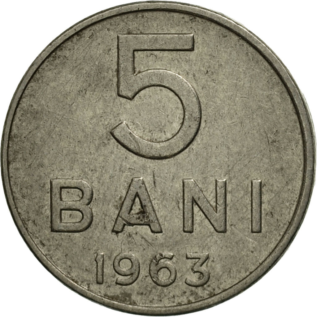 Monnaie, Roumanie, 5 Bani, 1963, TTB, Nickel Clad Steel, KM:89