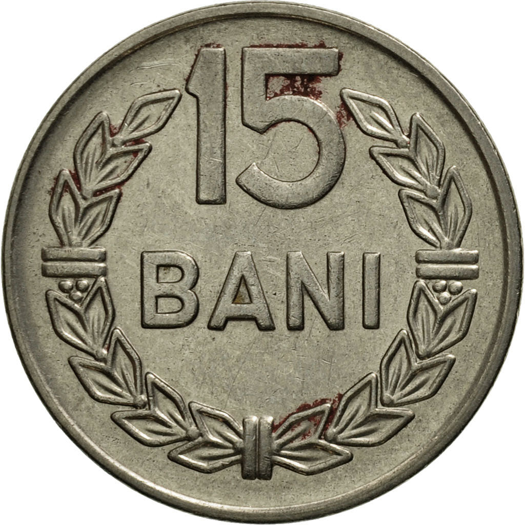 Coin, Romania, 15 Bani, 1966, VF(20-25), Nickel Clad Steel, KM:93