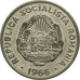 Moneta, Romania, 15 Bani, 1966, BB+, Acciaio ricoperto in nichel, KM:93