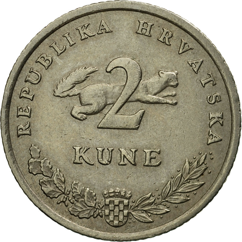 Coin, Croatia, 2 Kune, 2007, EF(40-45), Copper-Nickel-Zinc, KM:10