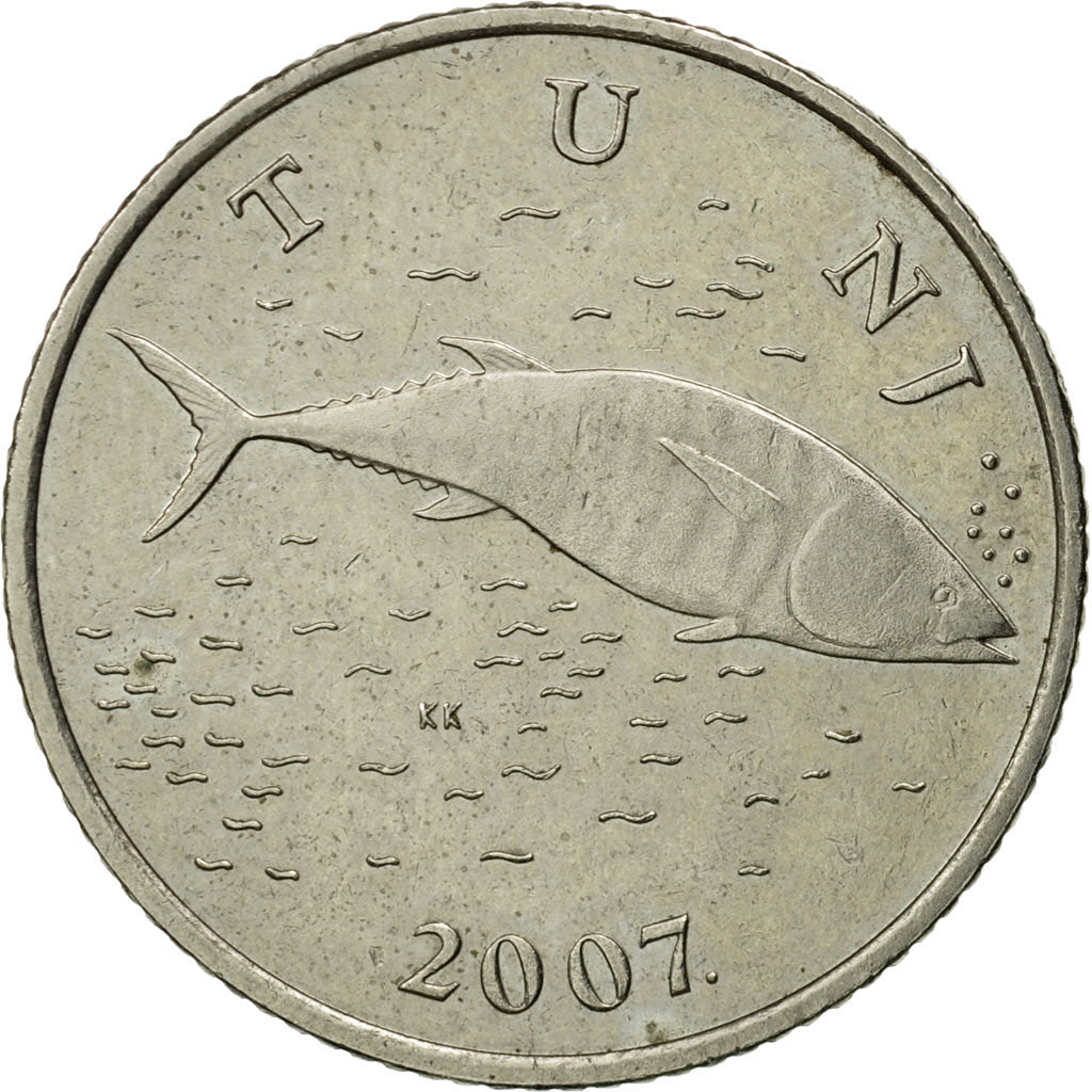 Monnaie, Croatie, 2 Kune, 2007, TTB+, Copper-Nickel-Zinc, KM:10