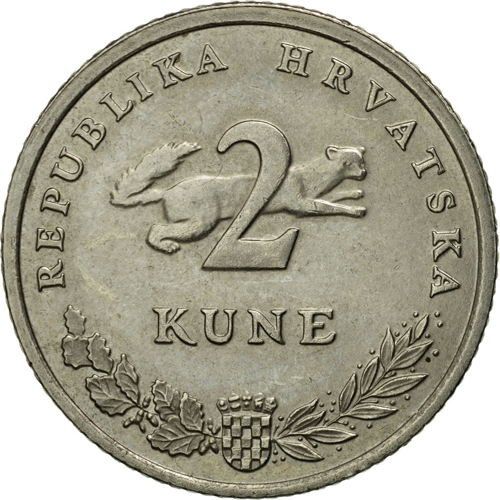Monnaie, Croatie, 2 Kune, 2007, TTB+, Copper-Nickel-Zinc, KM:10