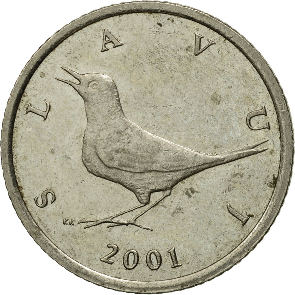 Moneta, Chorwacja, Kuna, 2001, EF(40-45), Miedź-Nikiel-Cynk, KM:9.1