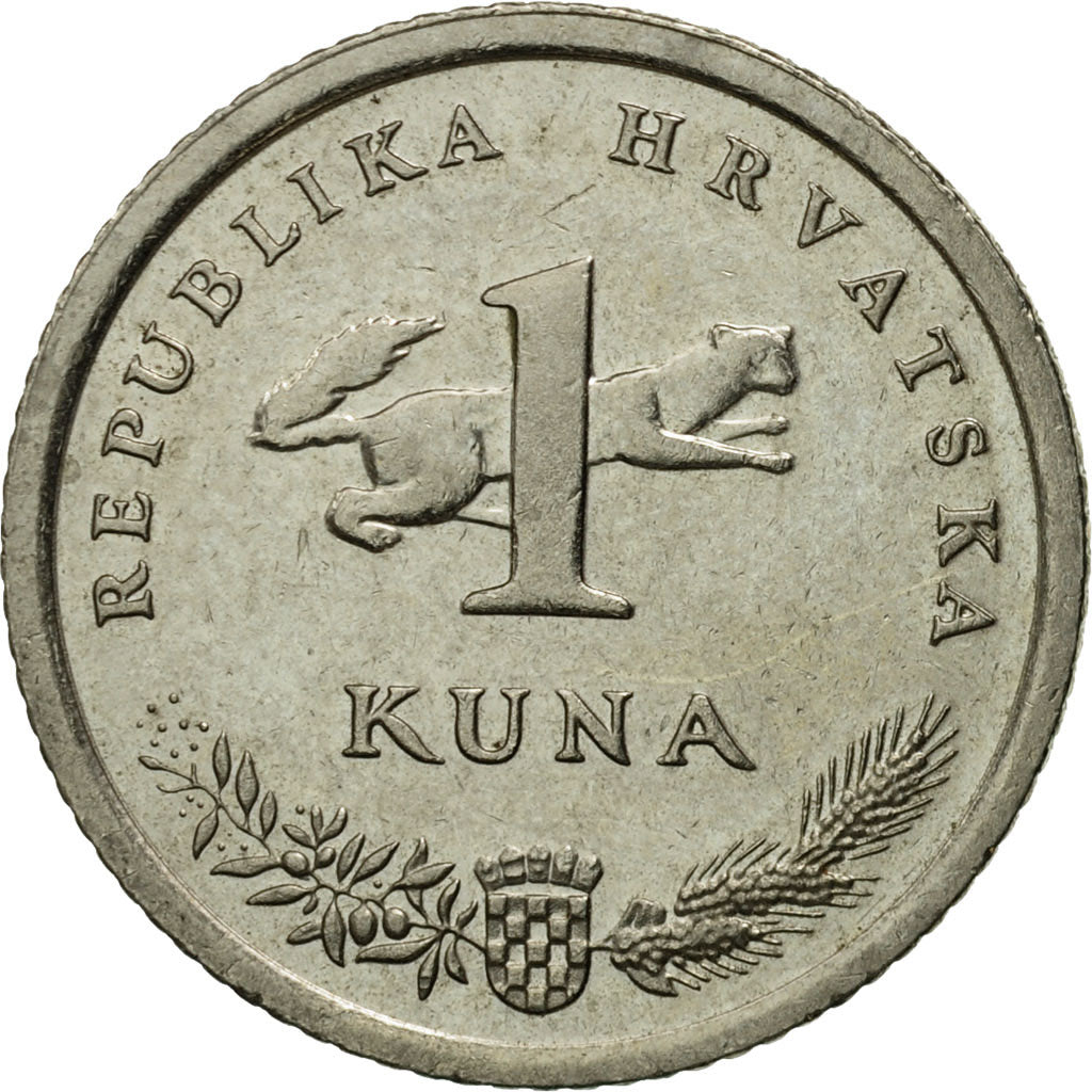 Moneta, Chorwacja, Kuna, 2001, EF(40-45), Miedź-Nikiel-Cynk, KM:9.1
