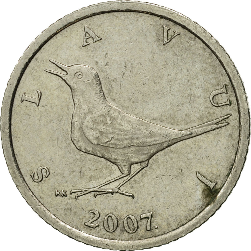 Moneta, Chorwacja, Kuna, 2007, EF(40-45), Miedź-Nikiel-Cynk, KM:9.1