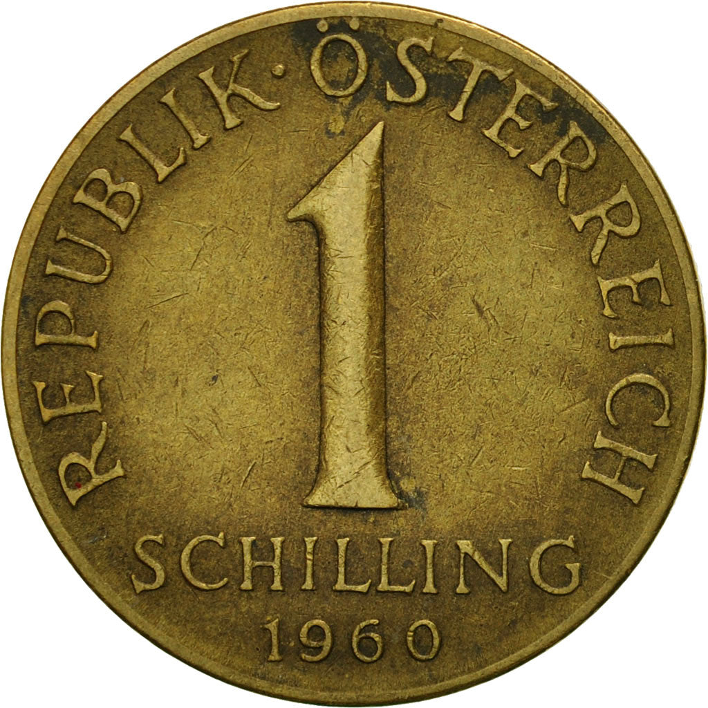 Coin, Austria, Schilling, 1960, VF(30-35), Aluminum-Bronze, KM:2886