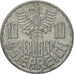 Coin, Austria, 10 Groschen, 1963, Vienna, EF(40-45), Aluminum, KM:2878