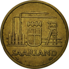 Coin, SAARLAND, 50 Franken, 1954, Paris, EF(40-45), Aluminum-Bronze, KM:3
