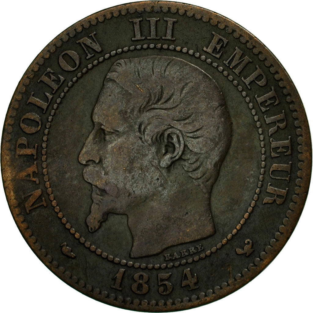 Moneta, Francja, Napoleon III, Napoléon III, 2 Centimes, 1854, Lille