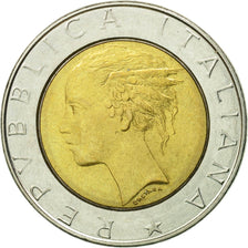Coin, Italy, 500 Lire, 1986, Rome, AU(55-58), Silver, KM:98