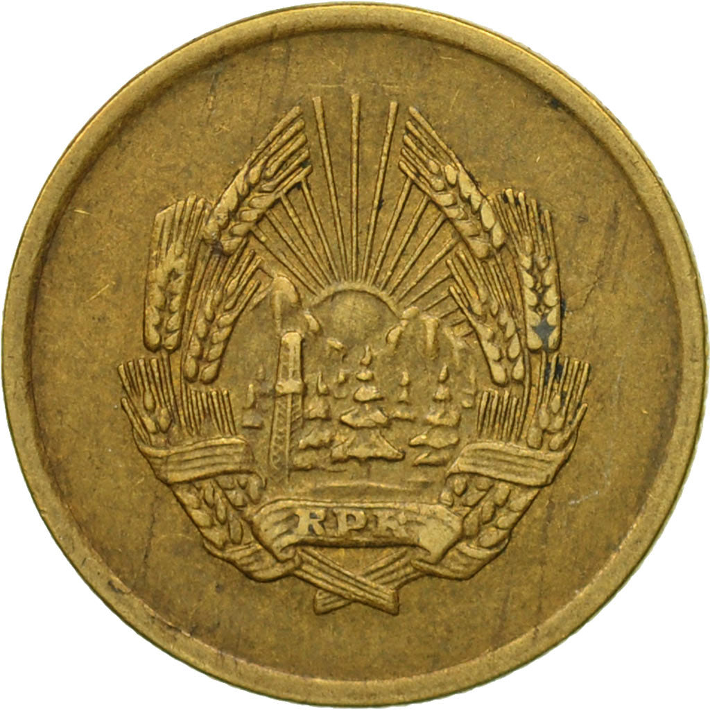Monnaie, Roumanie, 3 Bani, 1952, TTB, Copper-Nickel-Zinc, KM:82.1