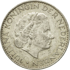 Coin, Netherlands, Juliana, Gulden, 1957, VF(30-35), Silver, KM:184